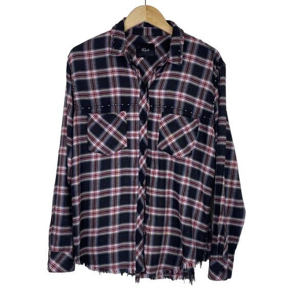 Rails Tartan Plaid Frayed Hem Flannel Button Shirt Women’s S Soft Casual Western - Picture 1 of 12